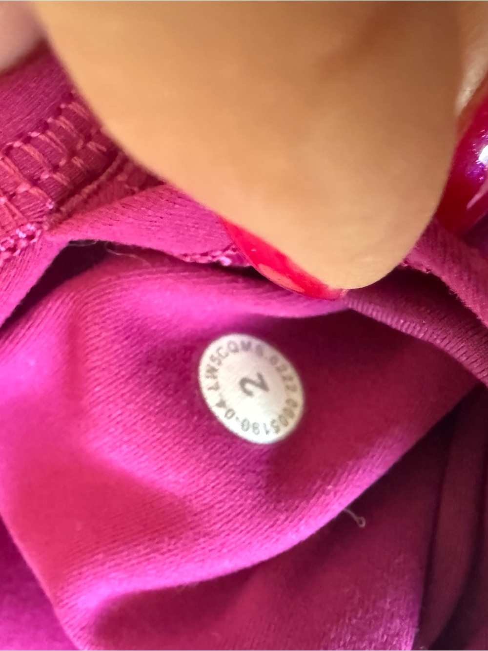 lululemon Align Hi Rise Leggings w/side pockets. Ripened Raspberry - Picture 2 of 2